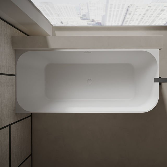 Factory Supply Quality Assurance Corner Freestanding Solid Surface Bathtub TW-8611L