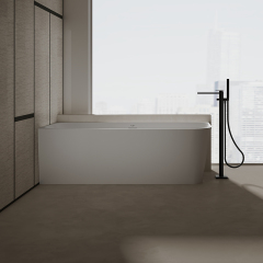 Factory Supply Quality Assurance Corner Freestanding Solid Surface Bathtub TW-8611L