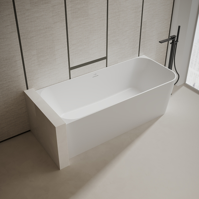 Factory Supply Quality Assurance Corner Freestanding Solid Surface Bathtub TW-8611L