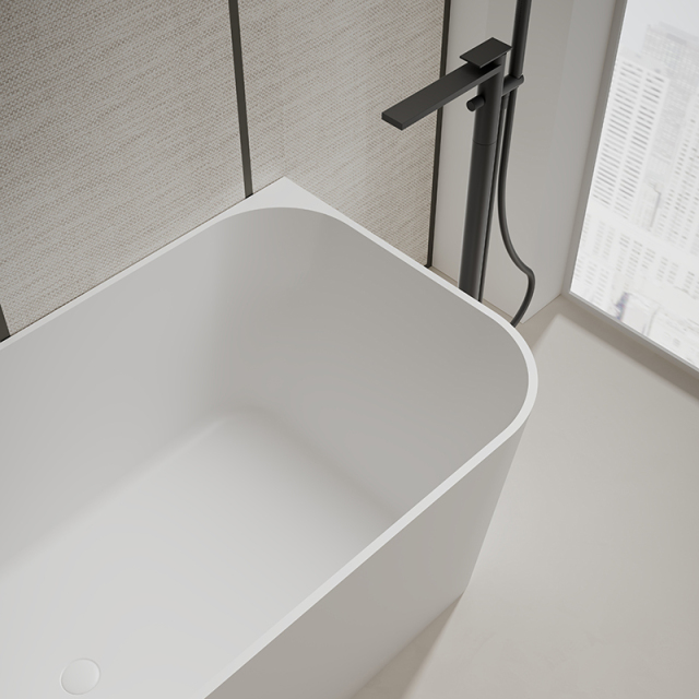 Factory Supply Quality Assurance Corner Freestanding Solid Surface Bathtub TW-8611L