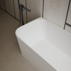 Factory Supply Quality Assurance Corner Freestanding Solid Surface Bathtub TW-8611R