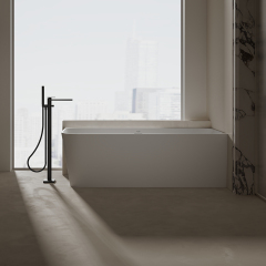 Factory Supply Quality Assurance Corner Freestanding Solid Surface Bathtub TW-8611R