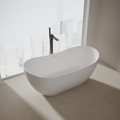 Popular Wholesale Designer Oval Freestanding Solid Surface Bathtub TW-8505