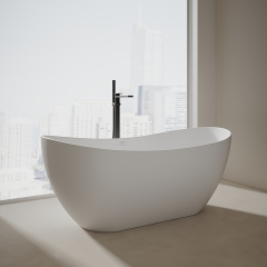 Popular Wholesale Designer Oval Freestanding Solid Surface Bathtub TW-8505