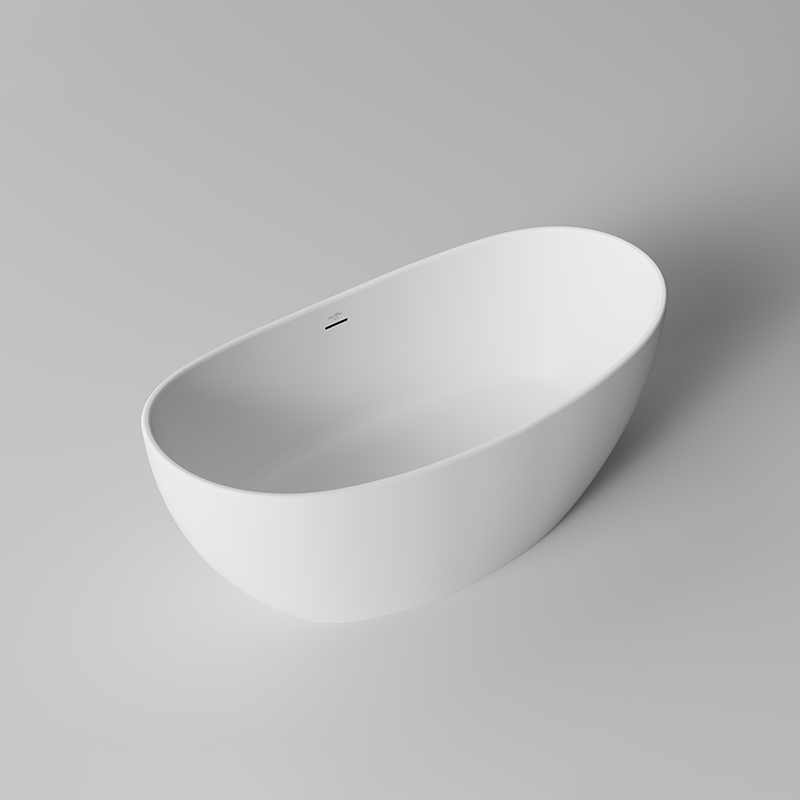 Popular Wholesale Designer Oval Freestanding Artificial Stone Bathtub XA-8801