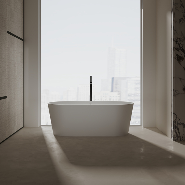 Popular Wholesale Designer Oval Freestanding Solid Surface Bathtub XA-8860