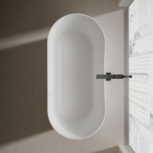 Popular Wholesale Designer Oval Freestanding Solid Surface Bathtub XA-8860