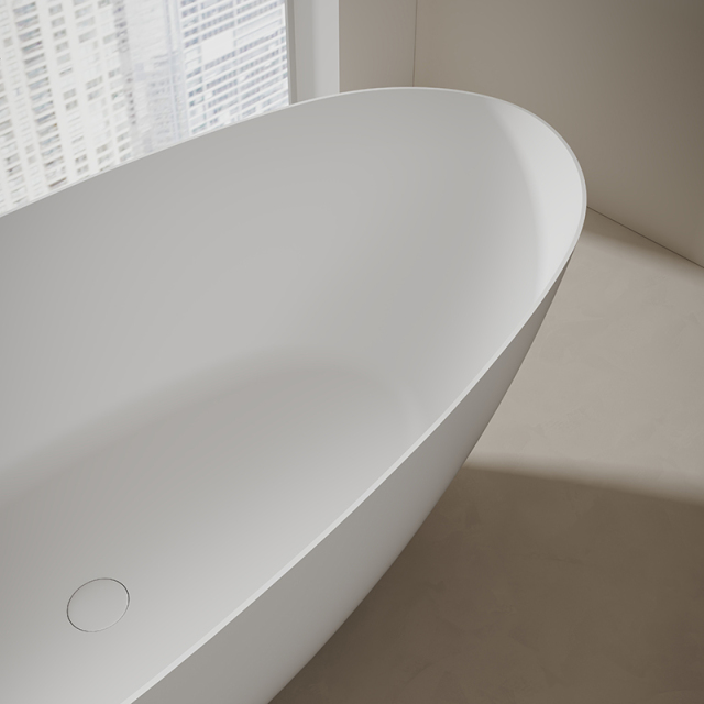 Popular Wholesale Designer Freestanding Artificial Poly Stone Bathtub TW-8866