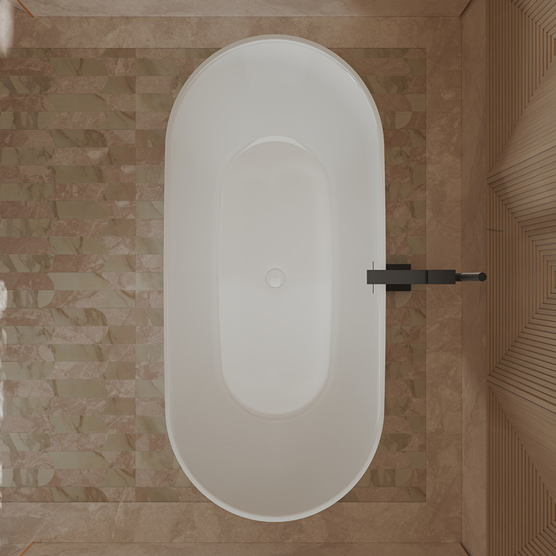 Wholesale Price High-End Oval Freestanding Acrylic Bathtub TW-6612