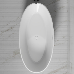 Exporter V-Groove Standalone Acrylic Fluted Bathtub TW-7118