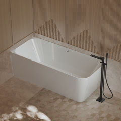 Hot Style Wholesale Freestanding 2 Wall Corner Acrylic Bathtub TW-7611L