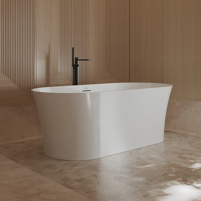 China Wholesale Factory Oval Freestanding Acrylic Bathtub TW-7720
