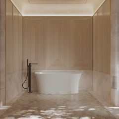 Hot Style Wholesale Back To Wall Freestanding Acrylic Bathtub TW-7725