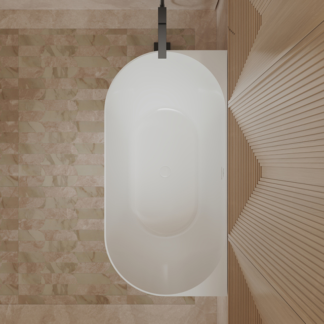Hot Style Wholesale Back To Wall Freestanding Acrylic Bathtub TW-7725
