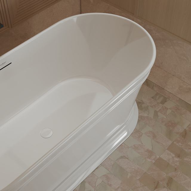 Wholesale Fashion High-End American Oval Pedestal Freestanding Acrylic Bathtub TW-7796