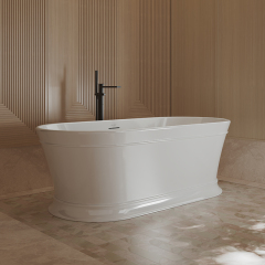 Wholesale Fashion High-End American Oval Pedestal Freestanding Acrylic Bathtub TW-7796
