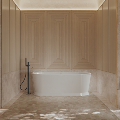Hot Style Wholesale Back To Wall Freestanding Acrylic Bathtub TW-7797