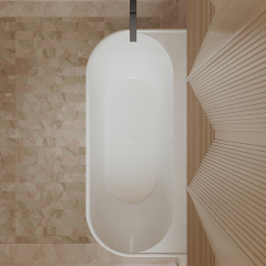 Hot Style Wholesale Back To Wall Freestanding Acrylic Bathtub TW-7797