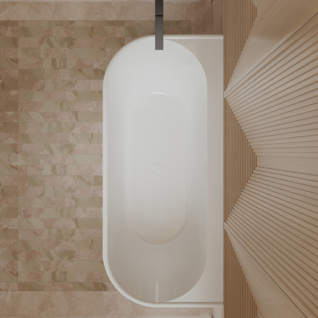 Hot Style Wholesale Back To Wall Freestanding Acrylic Bathtub TW-7797