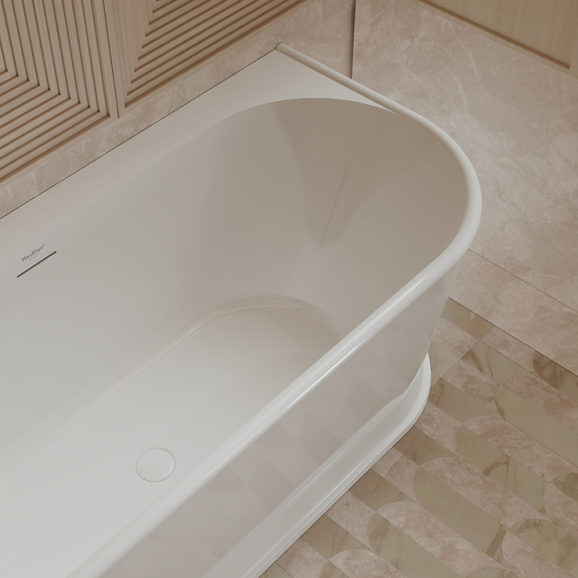Hot Style Wholesale Back To Wall Freestanding Acrylic Bathtub TW-7797