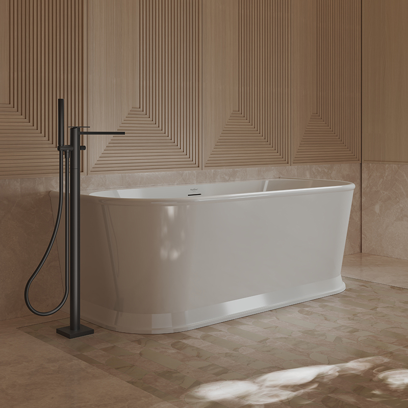 Hot Style Wholesale Back To Wall Freestanding Acrylic Bathtub TW-7797