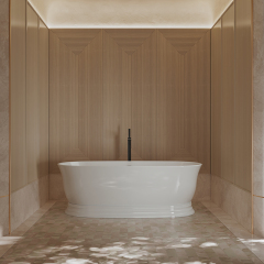Popular Wholesale Designer Oval Pedestal Acrylic Bathtub TW-7798