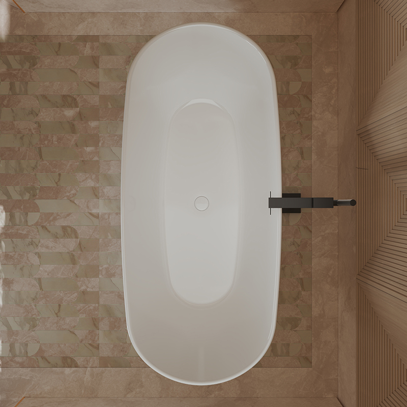 Popular Wholesale Designer Oval Pedestal Acrylic Bathtub TW-7798