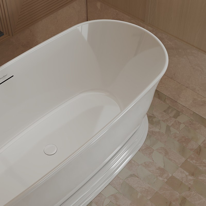 Popular Wholesale Designer Oval Pedestal Acrylic Bathtub TW-7798