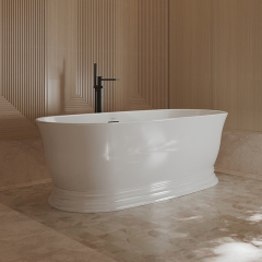 Popular Wholesale Designer Oval Pedestal Acrylic Bathtub TW-7798