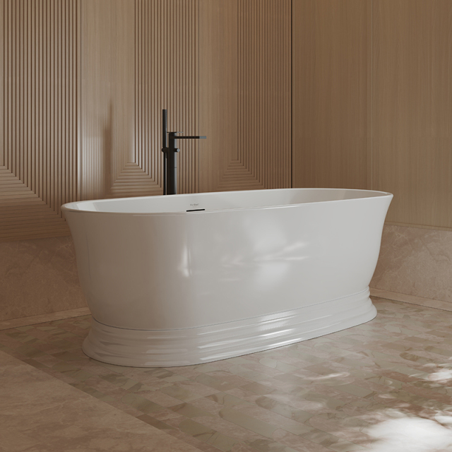 Popular Wholesale Designer Oval Pedestal Acrylic Bathtub TW-7798