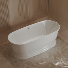 Popular Wholesale Designer Oval Pedestal Acrylic Bathtub TW-7798