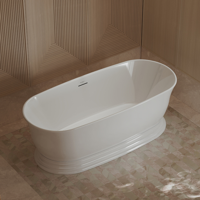 Popular Wholesale Designer Oval Pedestal Acrylic Bathtub TW-7798