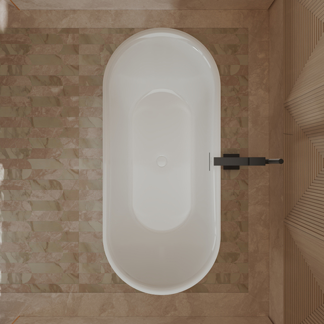 Wholesale Fashion One-piece Molding Freestanding Acrylic Bathtub XA-060