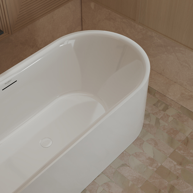 Wholesale Fashion One-piece Molding Freestanding Acrylic Bathtub XA-060