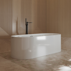 Wholesale Fashion One-piece Molding Freestanding Acrylic Bathtub XA-060