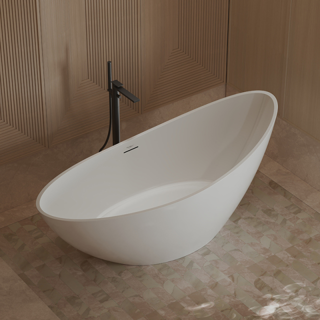 Quality Wholesale Unique Design Moon-Shaped Colorful Freestanding Acrylic Bathtub XA-118