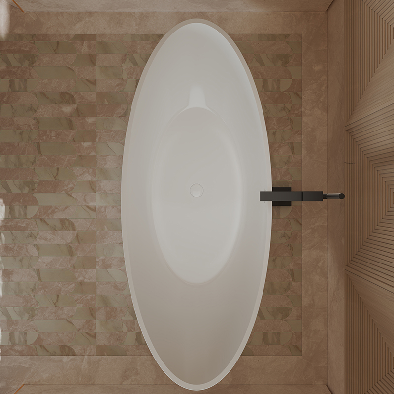 Quality Wholesale Unique Design Moon-Shaped Colorful Freestanding Acrylic Bathtub XA-118