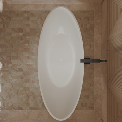 Quality Wholesale Unique Design Moon-Shaped Colorful Freestanding Acrylic Bathtub XA-118