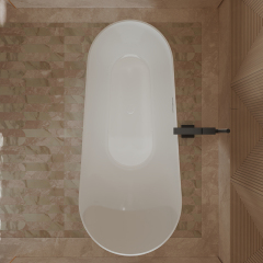 Factory Wholesale Oval Freestanding Acrylic Bathtub XA-169