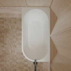 Factory Wholesale Corner Freestanding Acrylic Corner Bathtub XA-190L
