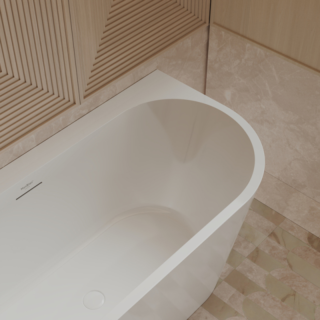 Quality Wholesale Unique Design Back To Wall Oval Freestanding Acrylic Bathtub XA-191A