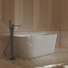 Quality Wholesale Unique Design Back To Wall Oval Freestanding Acrylic Bathtub XA-191A
