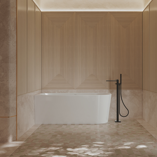 Hot Style Wholesale Freestanding Corner Glossy White Acrylic Bathtub XA-193AL