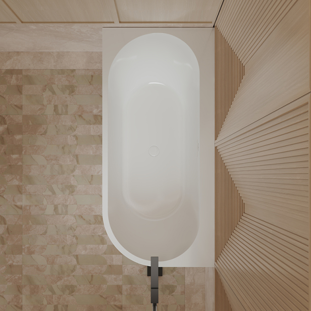 Hot Style Wholesale Freestanding Corner Glossy White Acrylic Bathtub XA-193AL