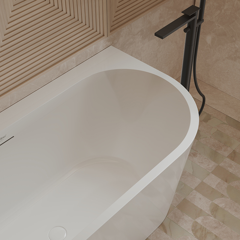 Hot Style Wholesale Freestanding Corner Glossy White Acrylic Bathtub XA-193AL