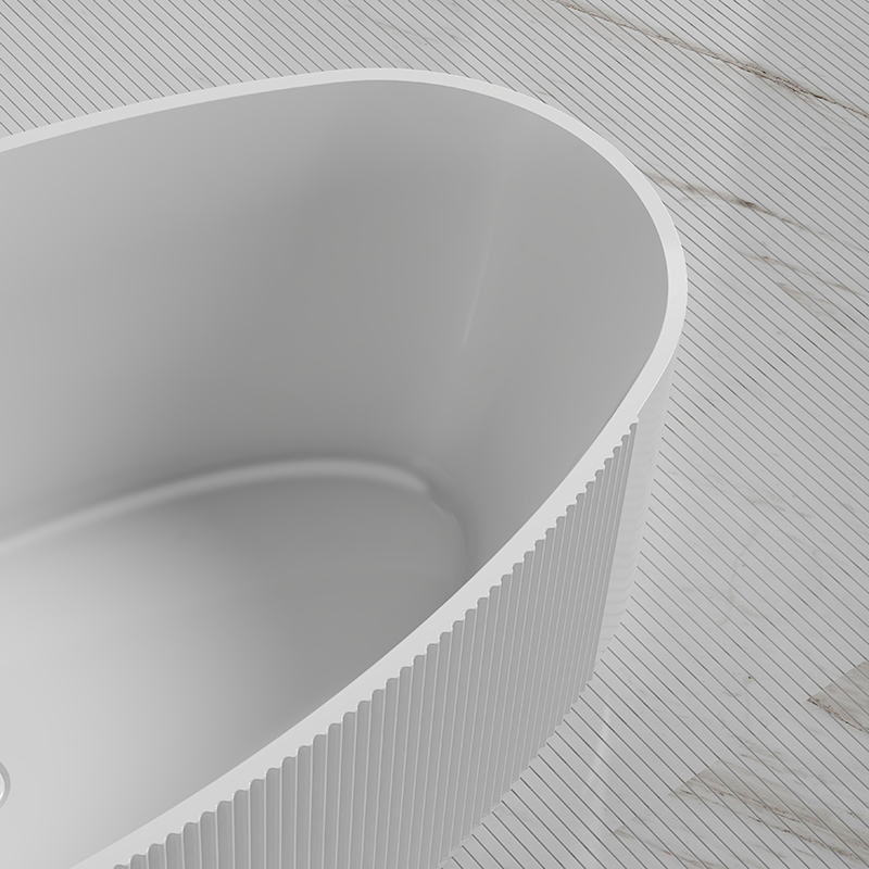 Wholesale High End Quality Freestanding Fluted Acrylic Bathtub XY-6007
