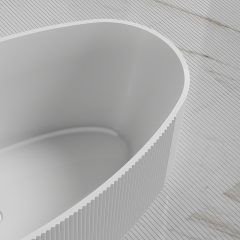 Wholesale High End Quality Freestanding Fluted Acrylic Bathtub XY-6007