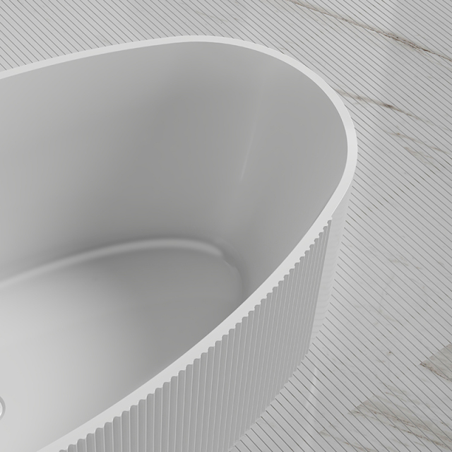 Wholesale High End Quality Freestanding Fluted Acrylic Bathtub XY-6007
