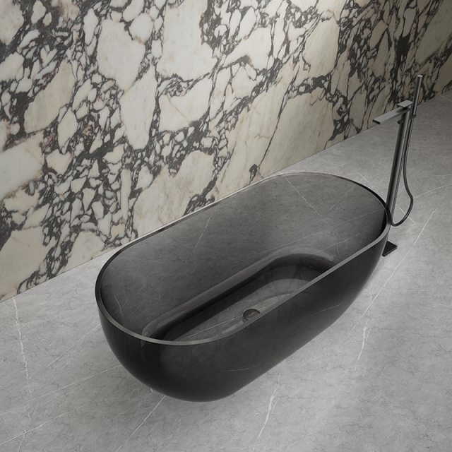 Hot Style Wholesale Freestanding Transparent Resin Bathtub TW-8501T