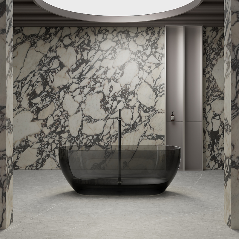 Hot Style Wholesale Freestanding Transparent Resin Bathtub TW-8501T